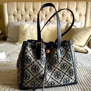 Tory Burch small T monogram Jacquard small Tote
